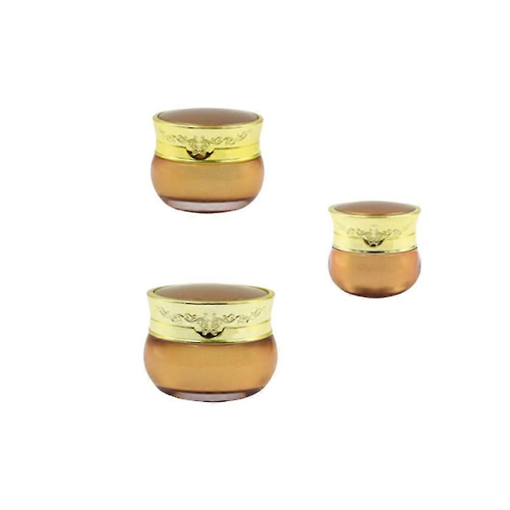 Acrylic Cream Bottle for Storage 3Pcs Portable Empty Subpackaging Containers