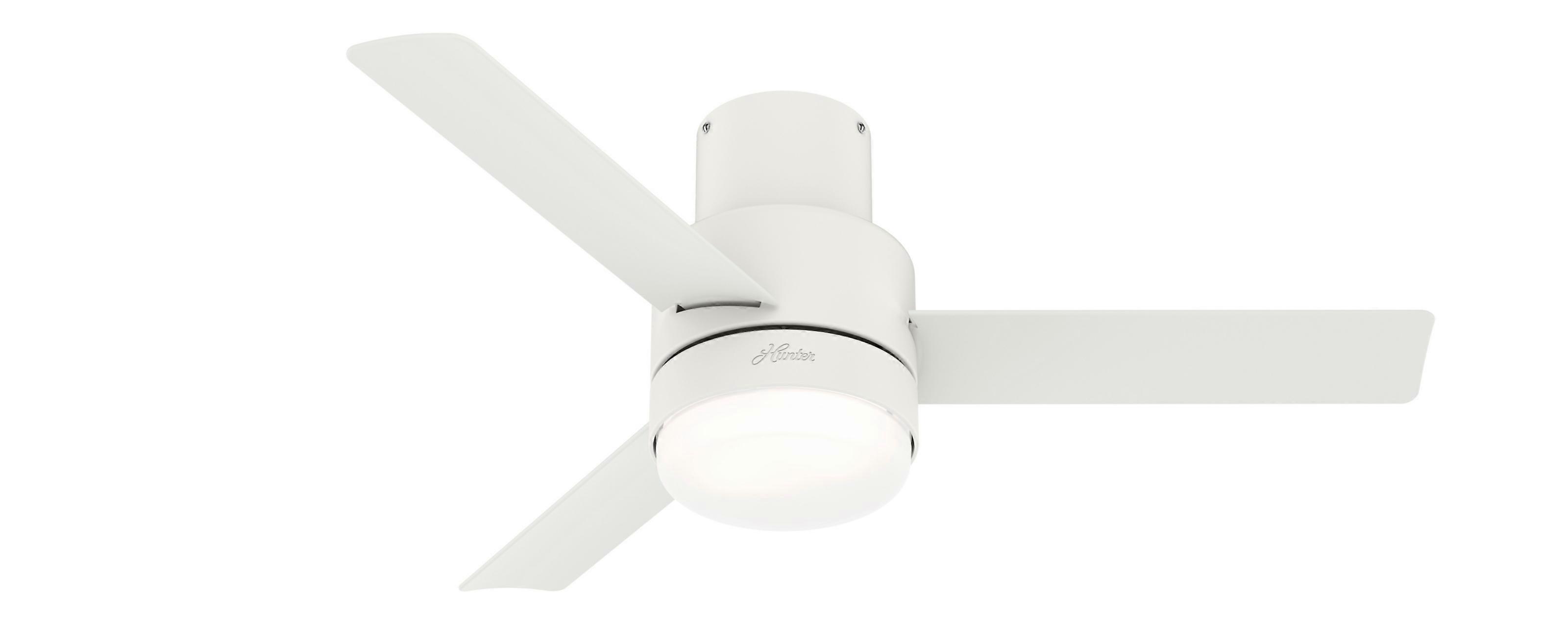 Ceiling fan Gilmour white with light
