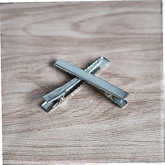 Spinki do włosów typu krokodylek, 100 szt., 4,6 cm, metalowe, z klipsem typu „kaczy dziób”, akcesoria do włosów DIY, spinki wielofunkcyjne