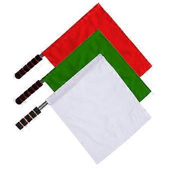 3Pcs Referee Flags Signal Flags for Racing with Durable Stainless Steel