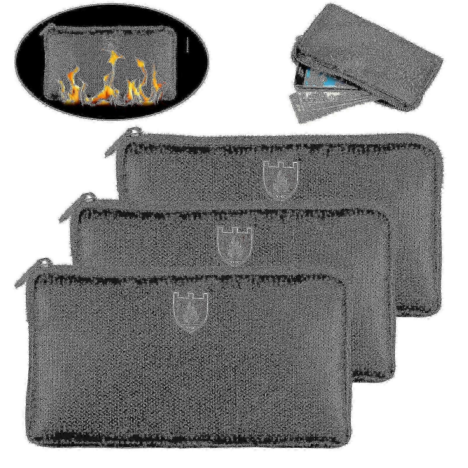 Feuerfeste Geldtasche, 2 Stück