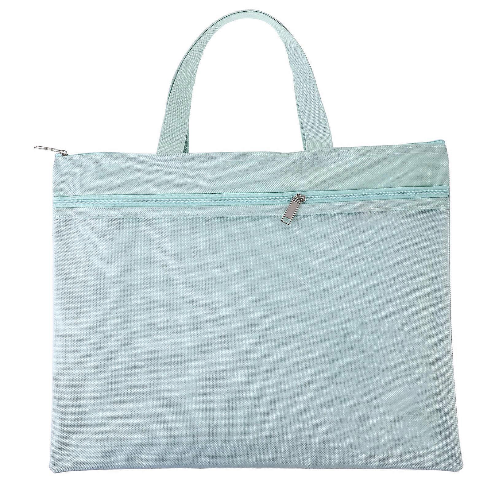 Handheld Zipper Pouch Bag for Document Storage with Assorted Colors