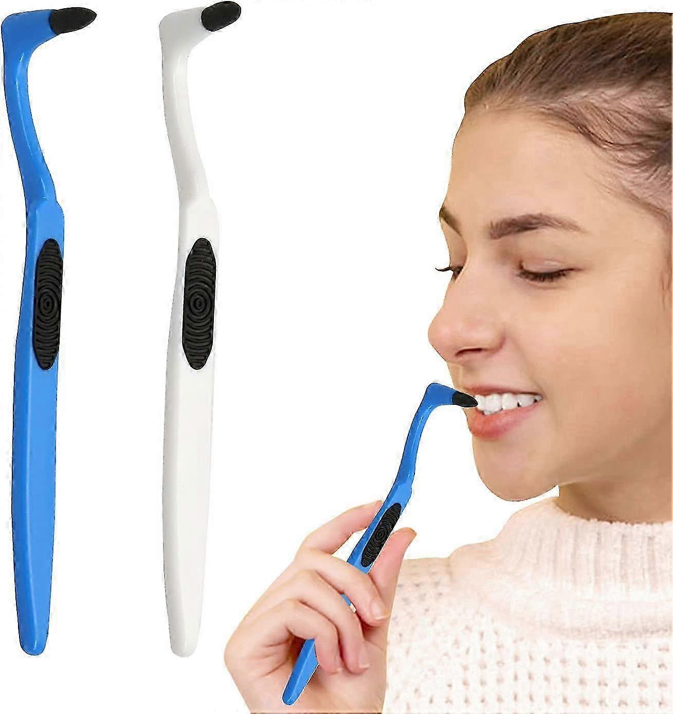 2PCS Plaque Remover compatible with TeethTeeth Cleaning Kit to Remove Plaque (White & Blue)