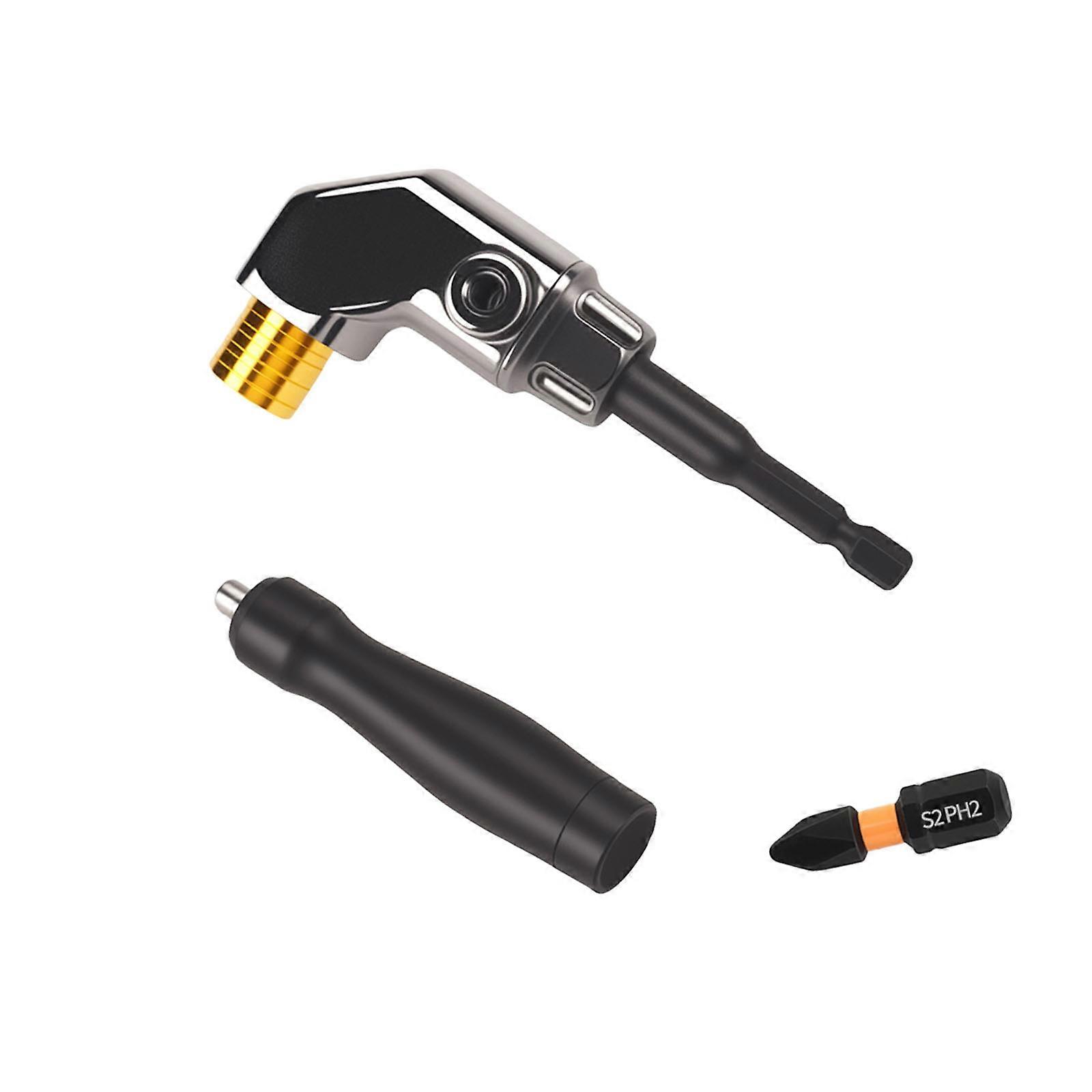 Efficient 90 Degree Drill Extension With 25mm Bit For DIY Projects Multicolor
