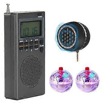 4-teiliges Geisterjagd-Ausrüstungsset inklusive AM/FM-Digitalradio, Lautsprecher und 2 LED-Leuchtkugeln