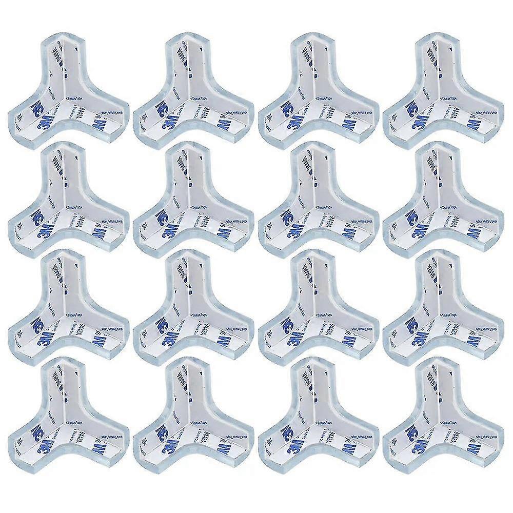 16 pcs Transparent Corner Protectors - T-shaped