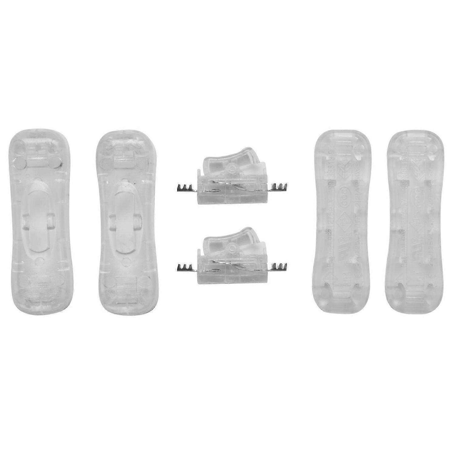 2 Pcs Clear Plastic ON/OFF Button In Line Cord Switch for Room