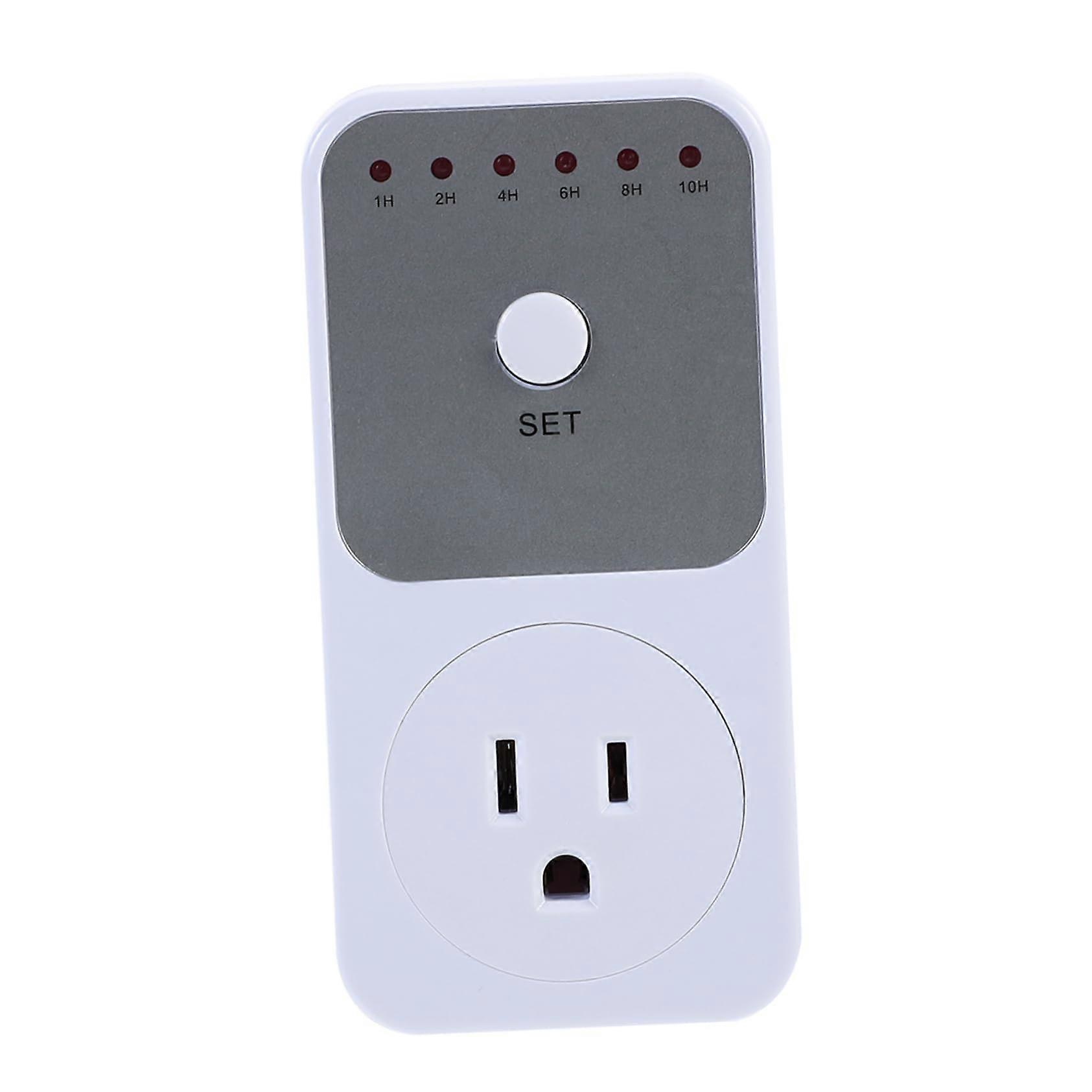 Mechanical Timer Outlet with Auto Power Shutoff, Energy Saving Programmable Countdown Plug for Home Appliances