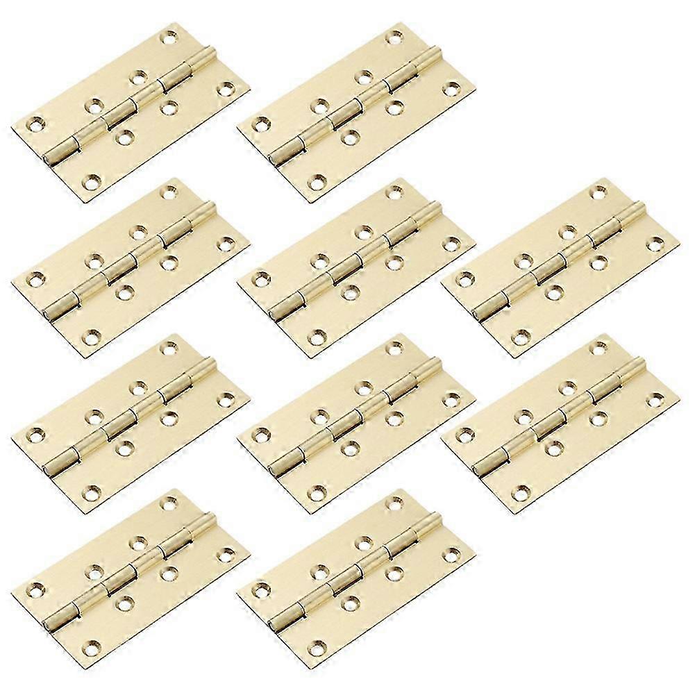 10 Pcs Brushed & Sealed Brass Hinges Small Box Exquisite Hinges