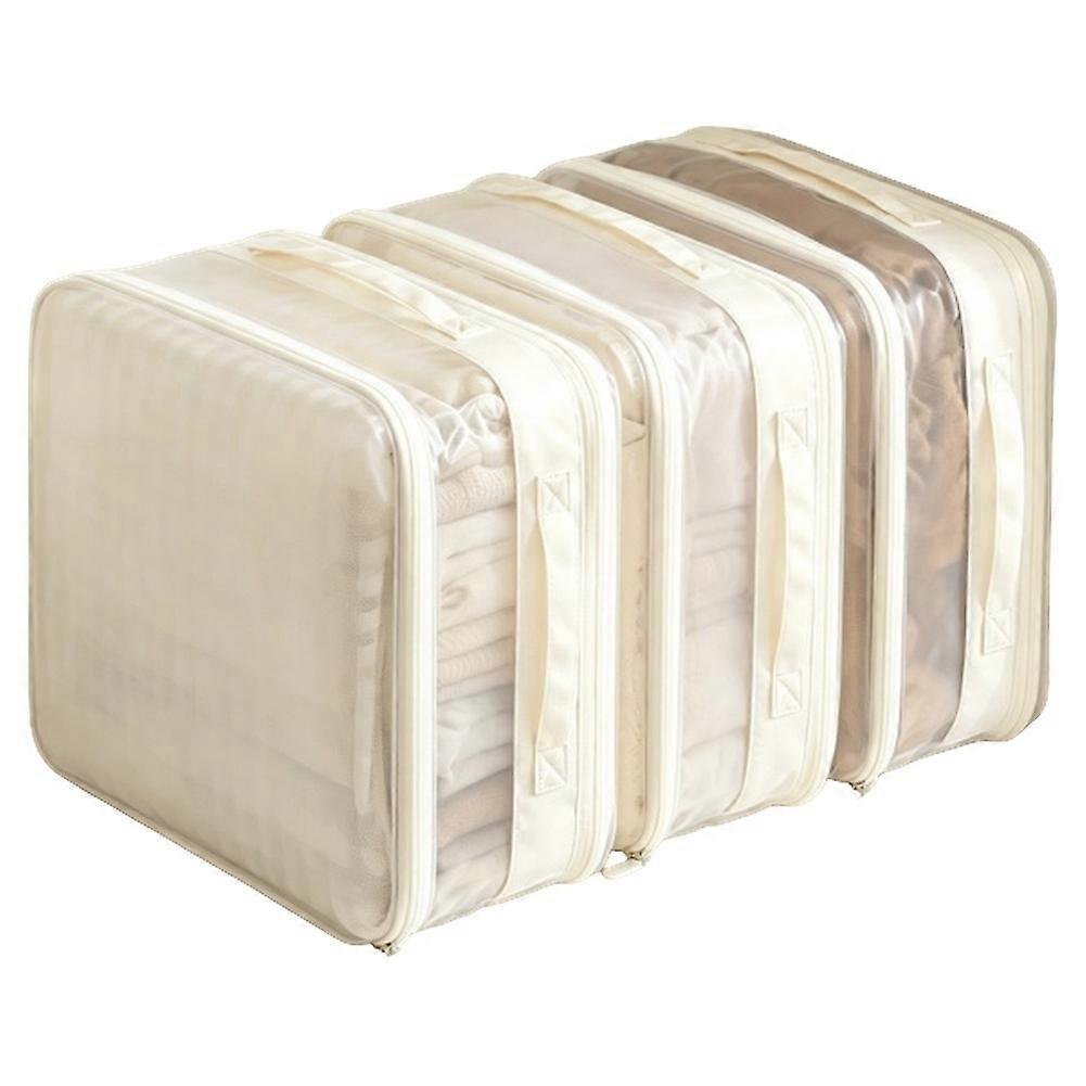 1set Sheet Organizer Boxes, Transparent, Large-Capacity, Stackable Wardrobe Storage Boxes, Suitable for Storing Blankets