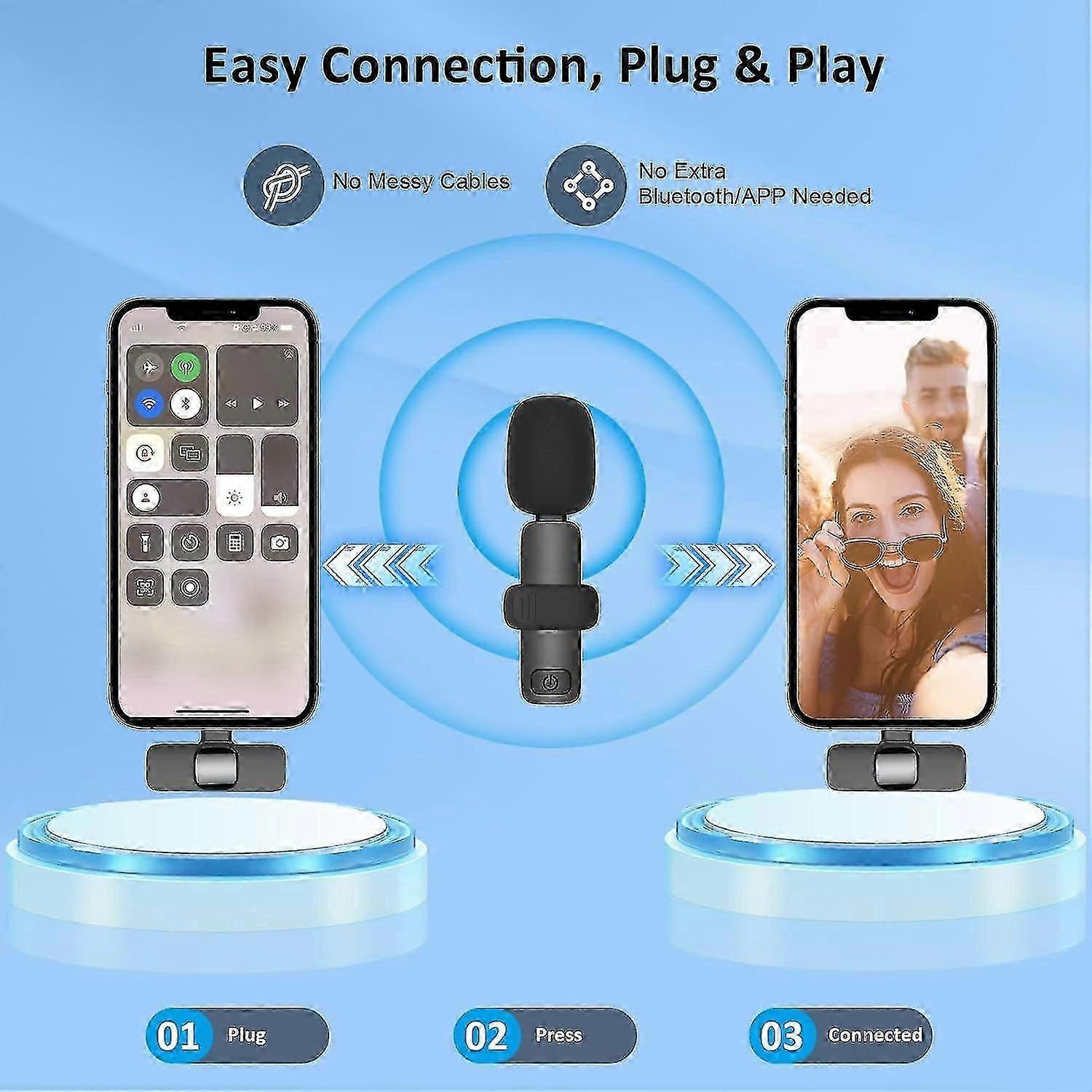 MAYBESTA Professional Wireless Tie Lapel Microphone