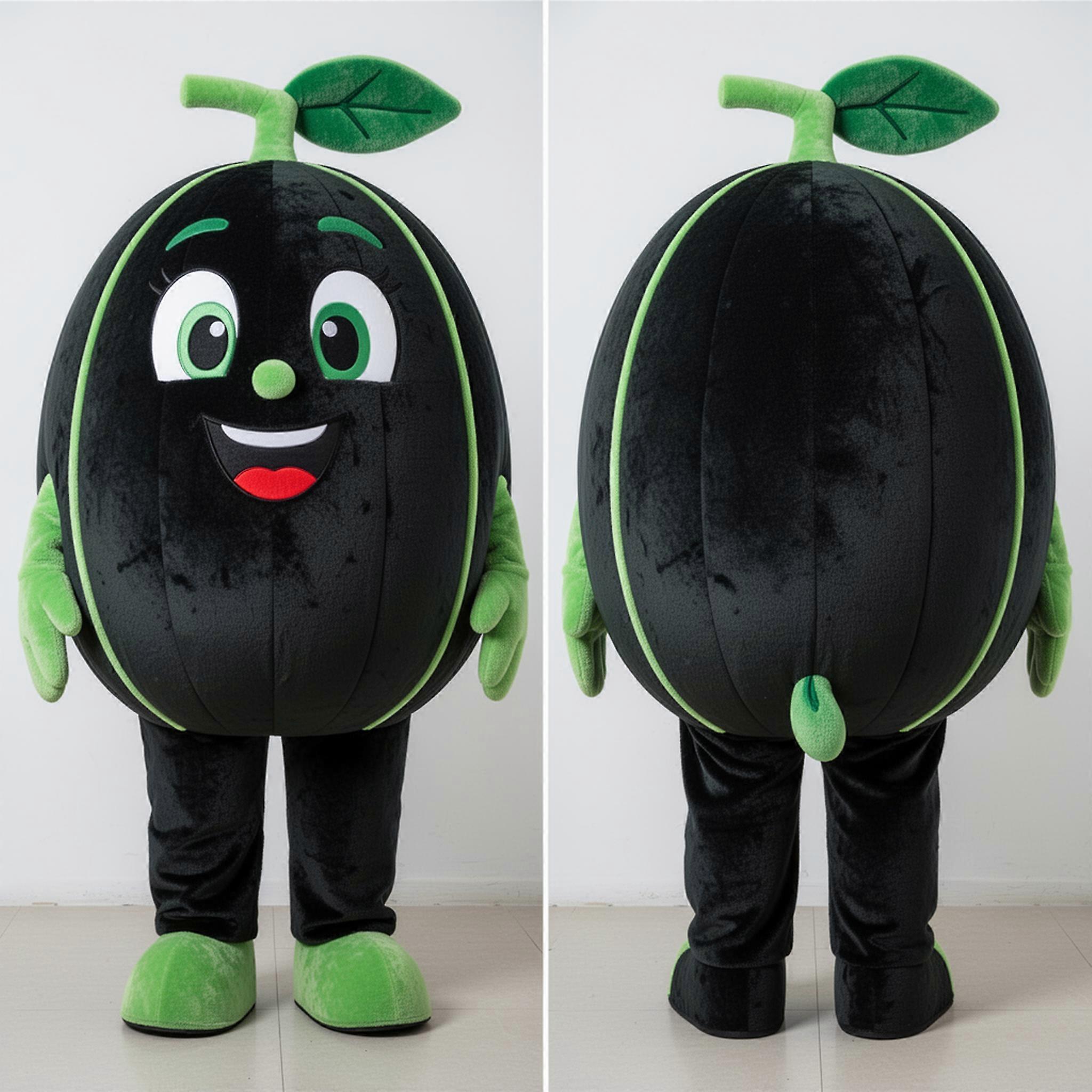 MASTICOT Black Round Melon Mascot
