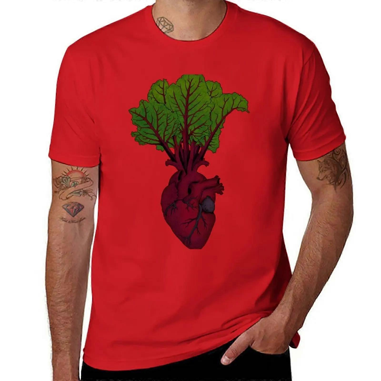 Heartbeet T-Shirt plus sizes quick drying oversizeds men clothes