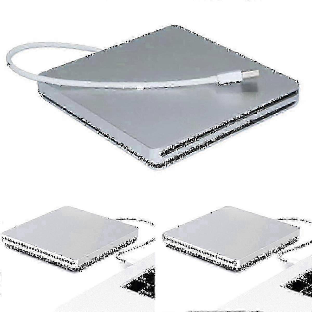 Masterizzatore CD/DVD esterno USB per MacBook Pro, Air, Mac, PC portatili e PC Windows.