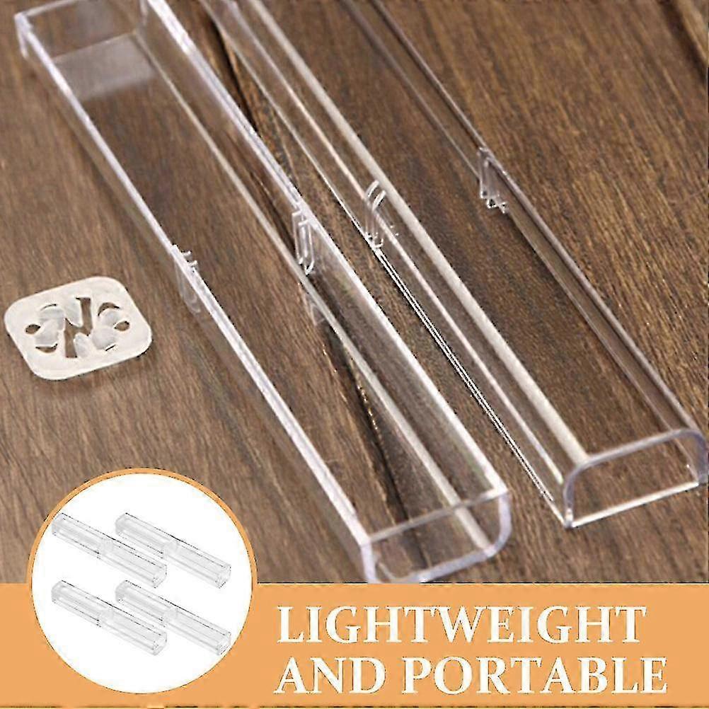 Clear Pencil Boxes Pen Case Gift Packaging Ceremony 4Pack