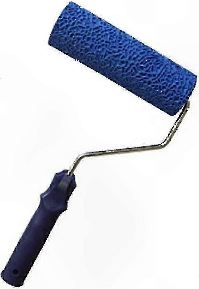 7 Inch Tree Bark Texture Paint Roller, Compatible with Craft Projects, Blue, 1pc