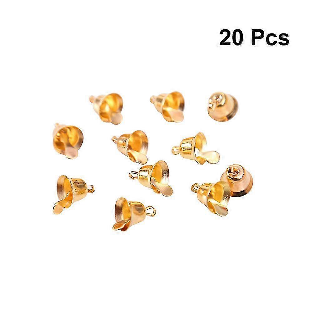 20pcs Tiny Golden Metal Jingle Bells