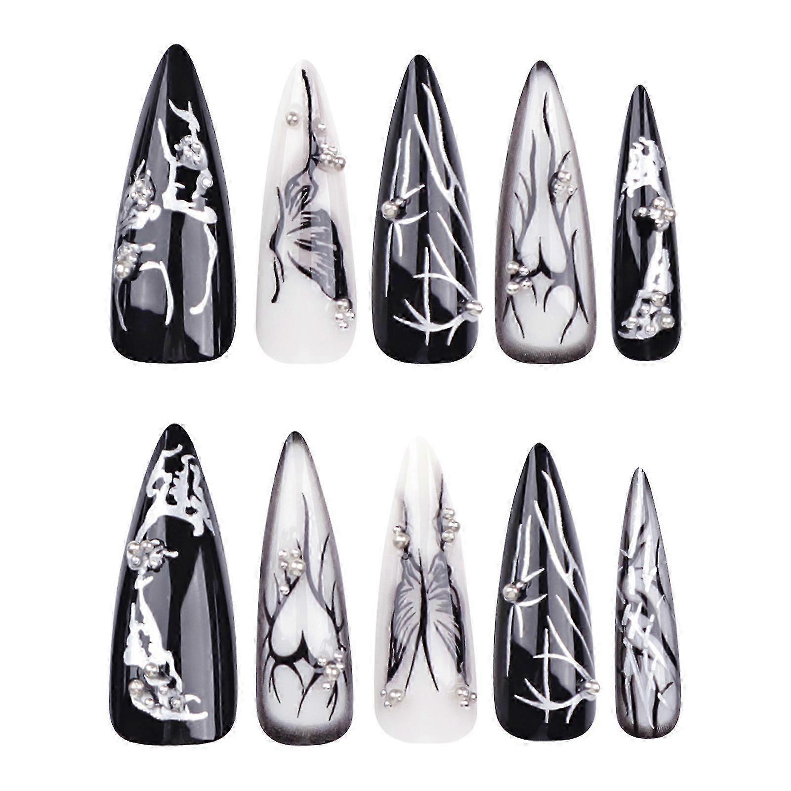 Chip-Proof Resin Fake Nails 24PCS
