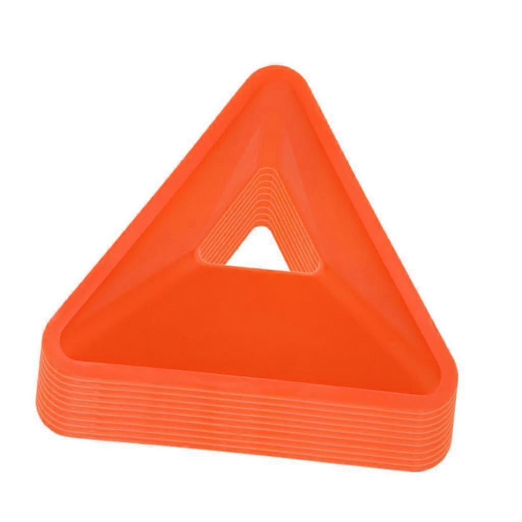 10pcs Compact Triangle Soccer Training Cones