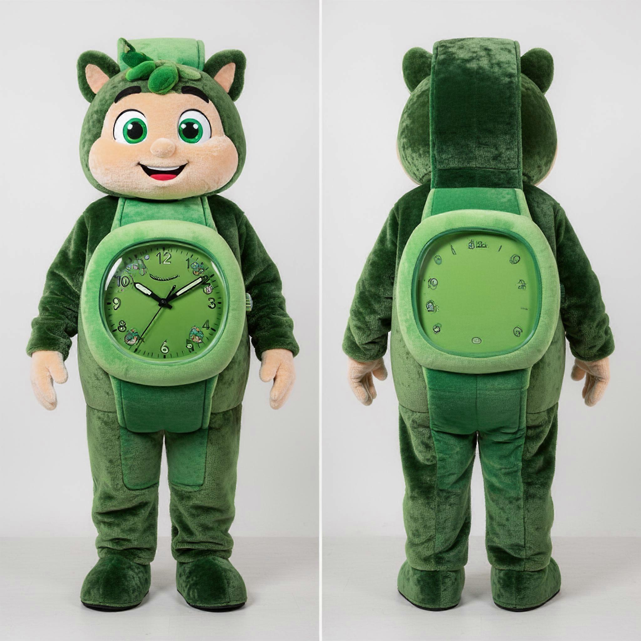 MASTICOT Forest Green Rounded Wristwatch Mascot