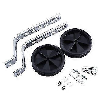 Robust, 2-piece adjustable training wheels compatible with children's bicycles (12-20 inches) (black)  Excellent quality