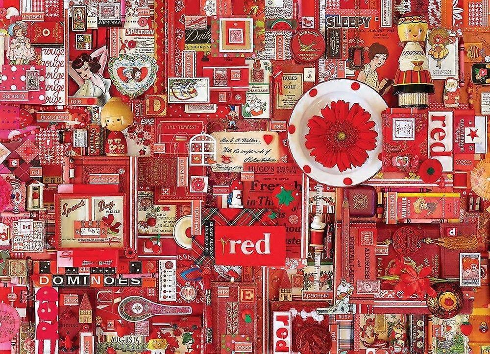 Červená puzzle skládačka ZRB1074.