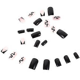 Press on Nails Women French Nails Art Tools for Manicure 2Sets Detachable