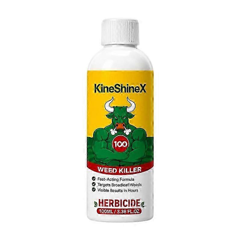 Herbicide pour gazon et jardin, 100 ml, à action rapide, pour éliminer les mauvaises herbes à feuilles larges dans les jardins et les exploitations agricoles. Élimine les racines en profondeur et contrôle la repousse des mauvaises herbes de manière durable.