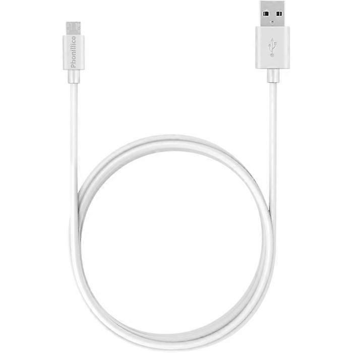 White 2M Micro USB Cable for Creative Speakers
