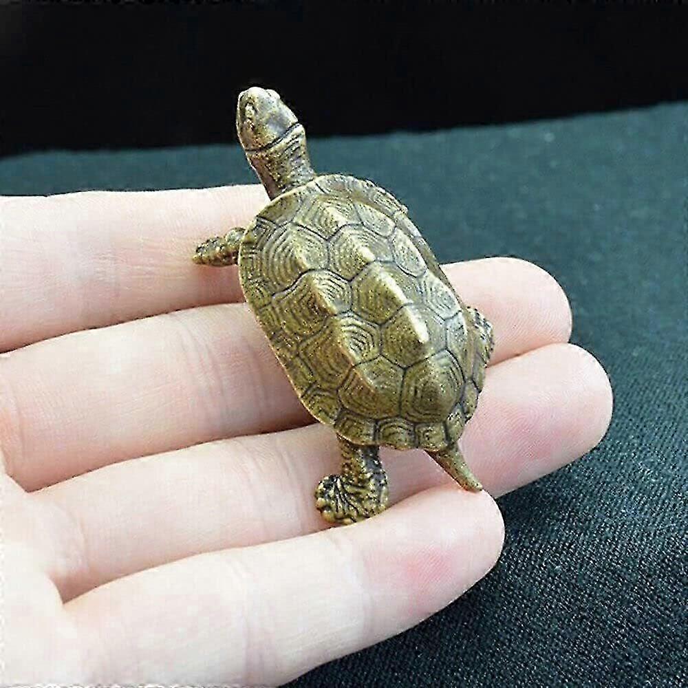 Antique-Style Brass Turtle