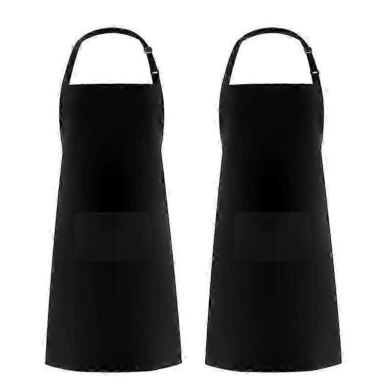 Sleeveless Adjustable Bib Apron 2 Pack