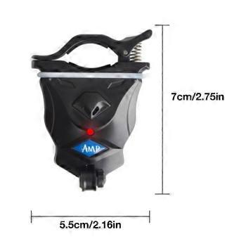 Electronic Fishing Bite Sound Alarm Fishing Rod Clipped Alert Bell Sound And Light 2 Alarm Fishing Tackle Tools Accessories