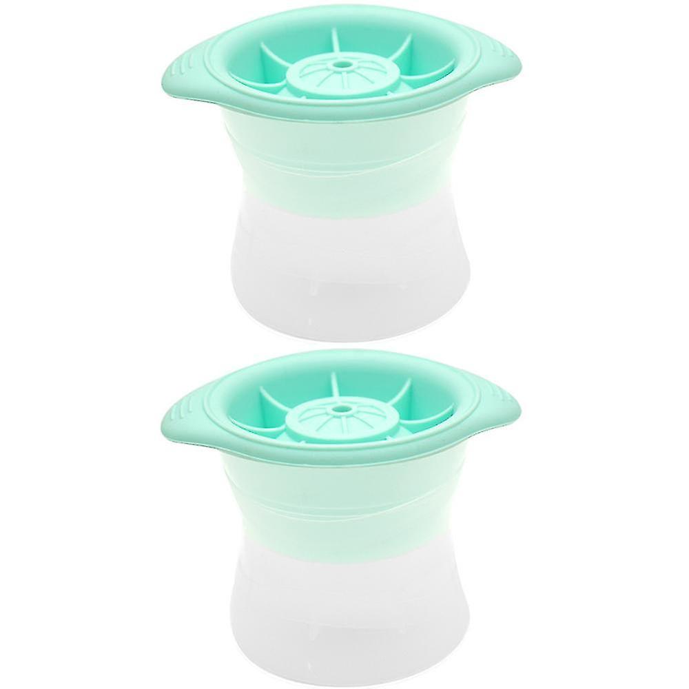 2 Pcs Sphere Ice Molds,ice Ball Round Stackable Slow Melting Round