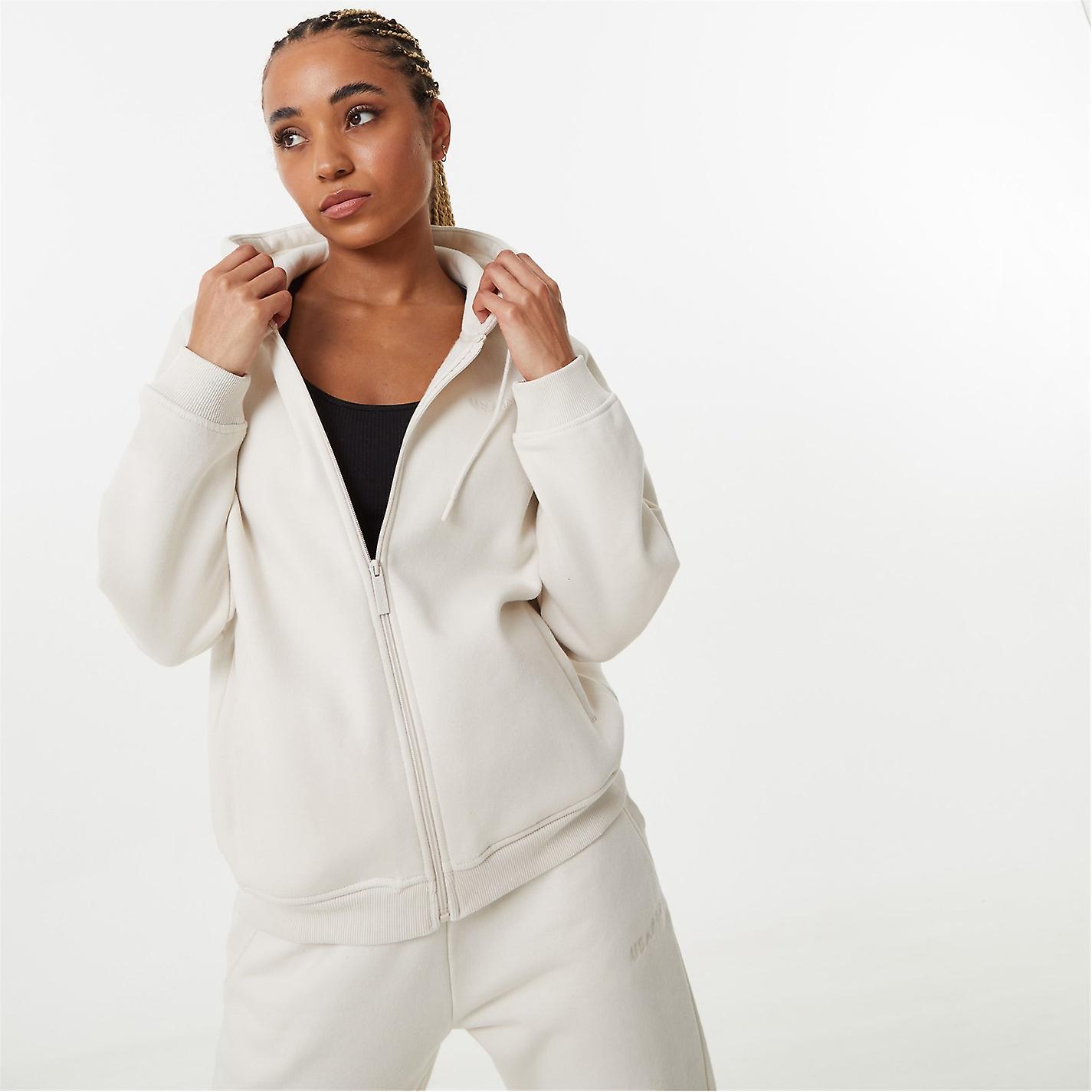 USA Pro Womens Oversized Hoodie Full Zip Hooded Long Sleeve Casual Sports  Top | Fruugo IE