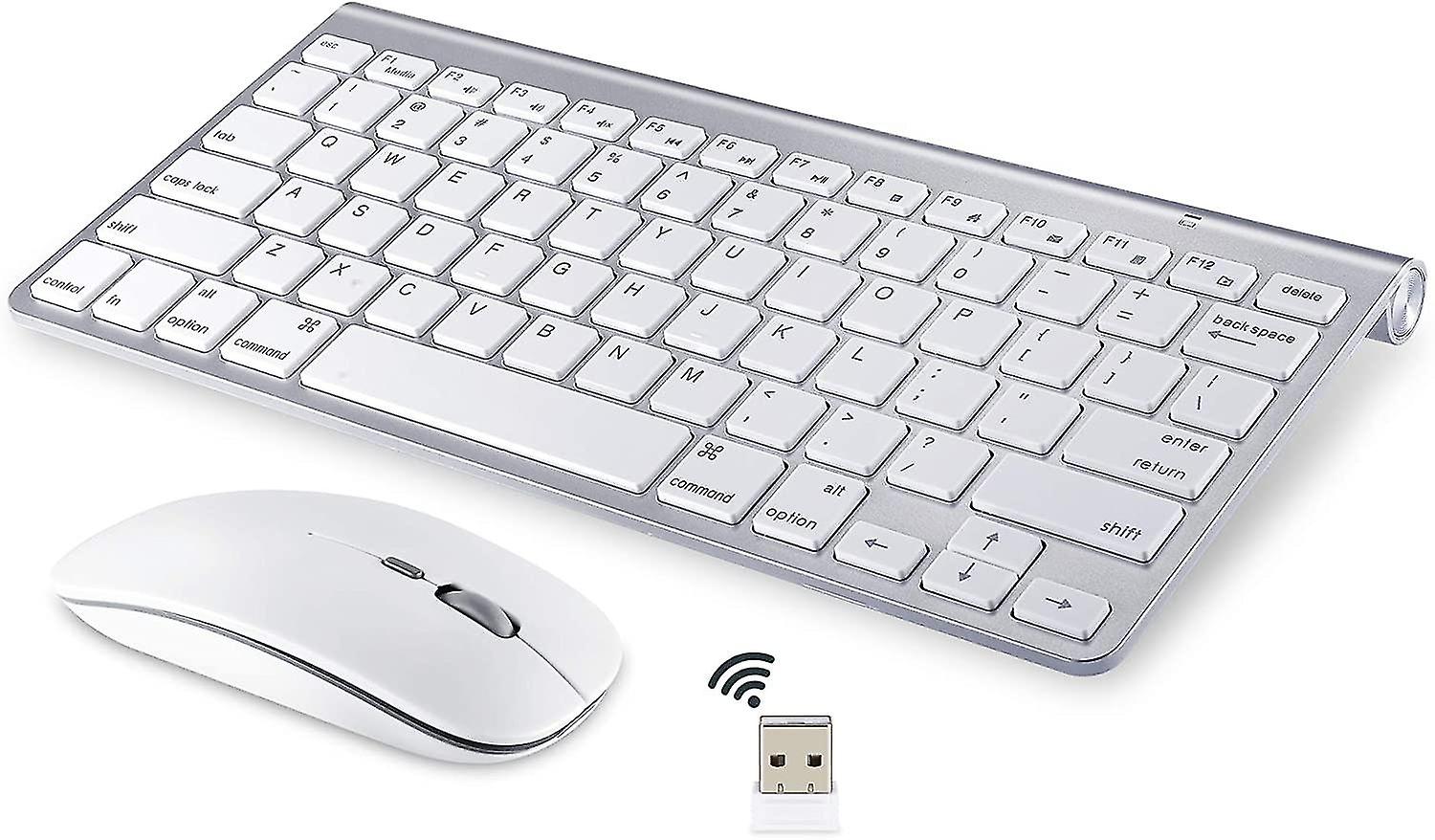 Clavier et souris sans fil pour Apple Imac Windows ou Android (sans fil 2,4 g)