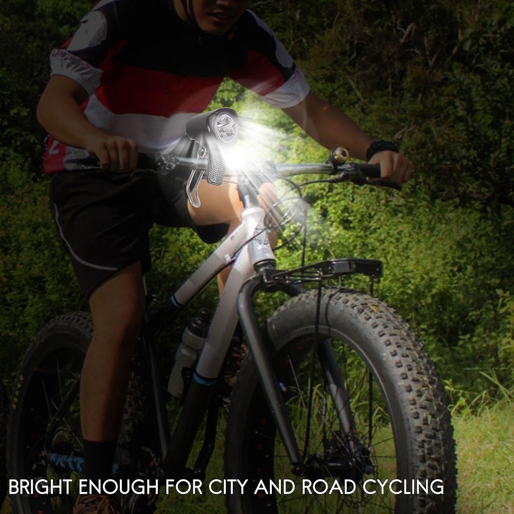 E-Bike LED Headlight 12V-48V - SM Plug Front Light For Electric Bikes, Scooters & Motorcycles