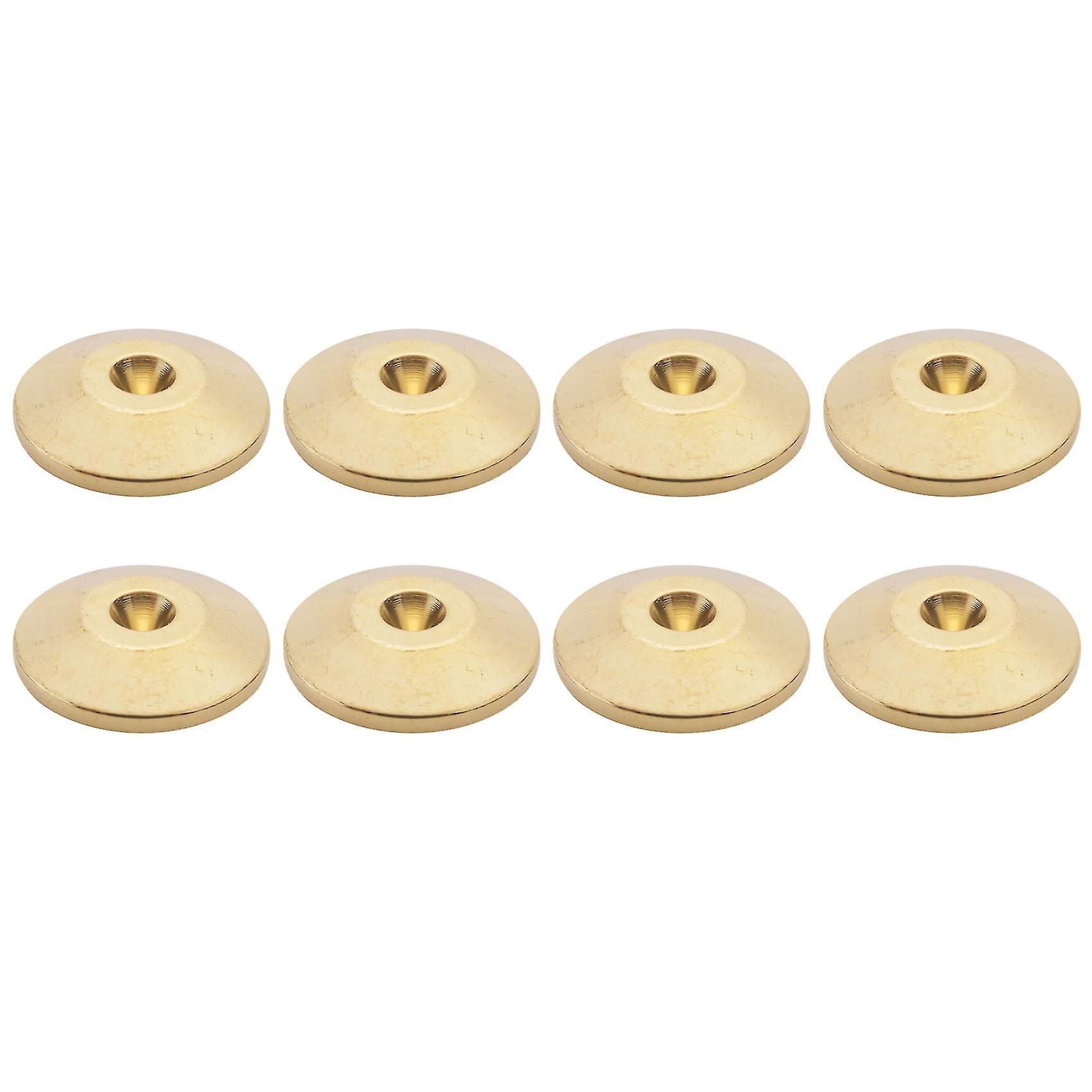8 piezas Universal Copper Speaker Spikes Pads Speaker Shock Base Pad Isolation Stand Feet Cone Base Ma