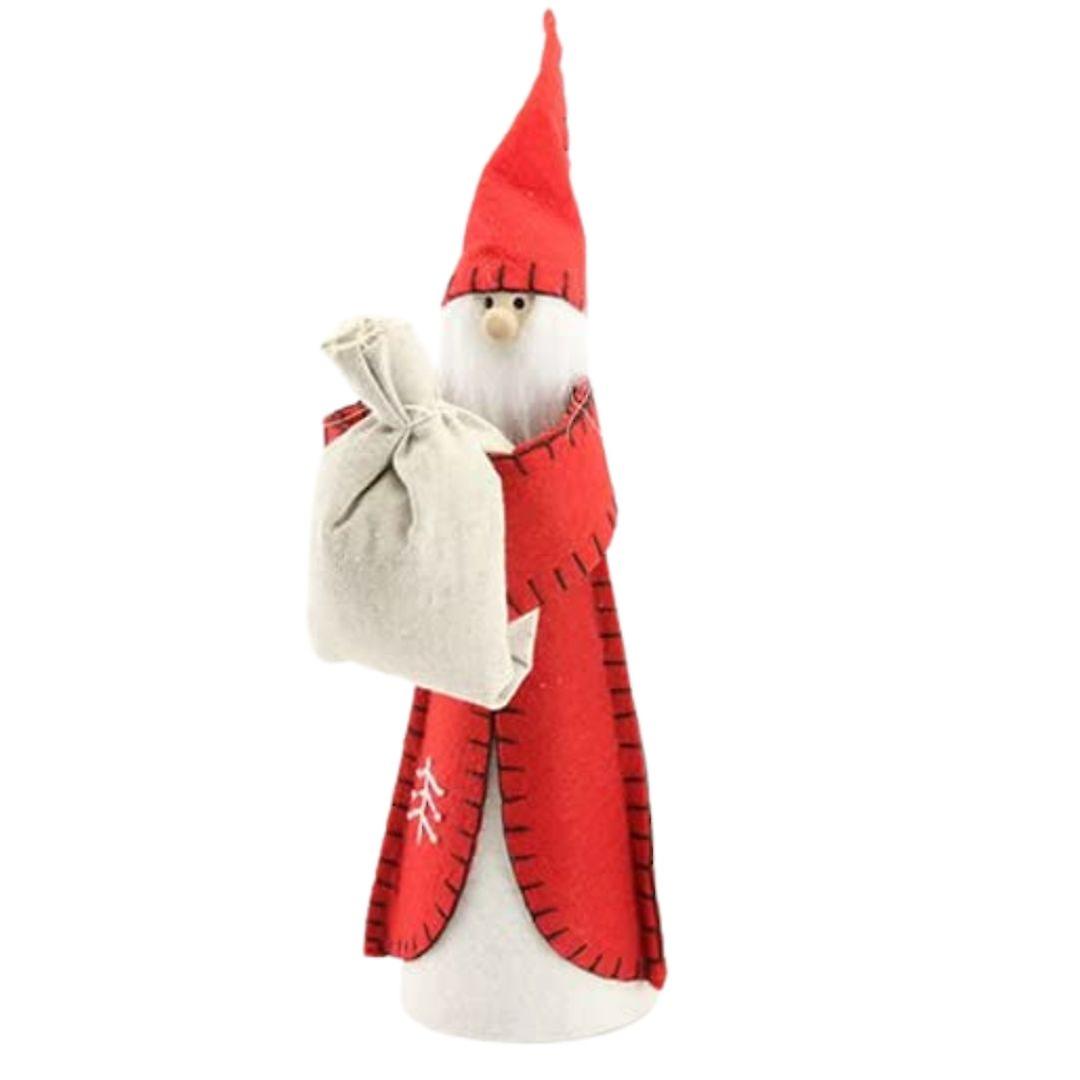 Gisela Graham Felt Santa Christmas Tree Topper