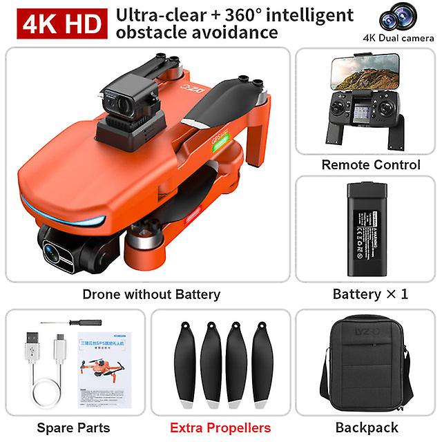 L800 Pro2 Drone Gps 4k Hd Professional Dual Camera 3-axis Anti-shake Gimbal Brushless Motor Obstacle Avoidance Dron