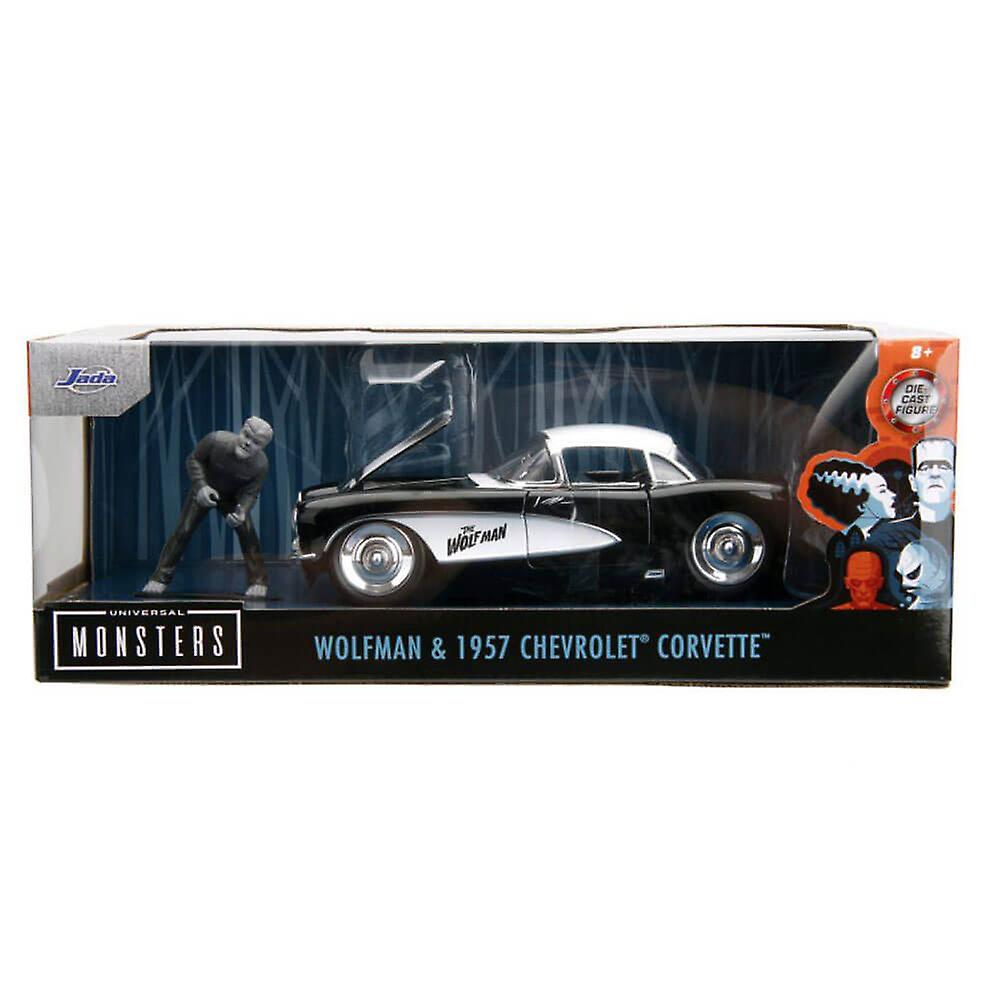 Collectible Jada Universal Monsters Wolfman with Vehicle 1/24 Scale Diecast
