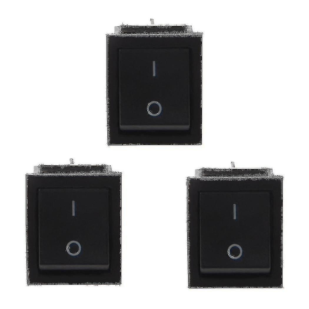3x Ac 250v 16a 4 Pin On/off I/o 2 Position Dpst Snap In Boat Rocker Switch 28x21mm