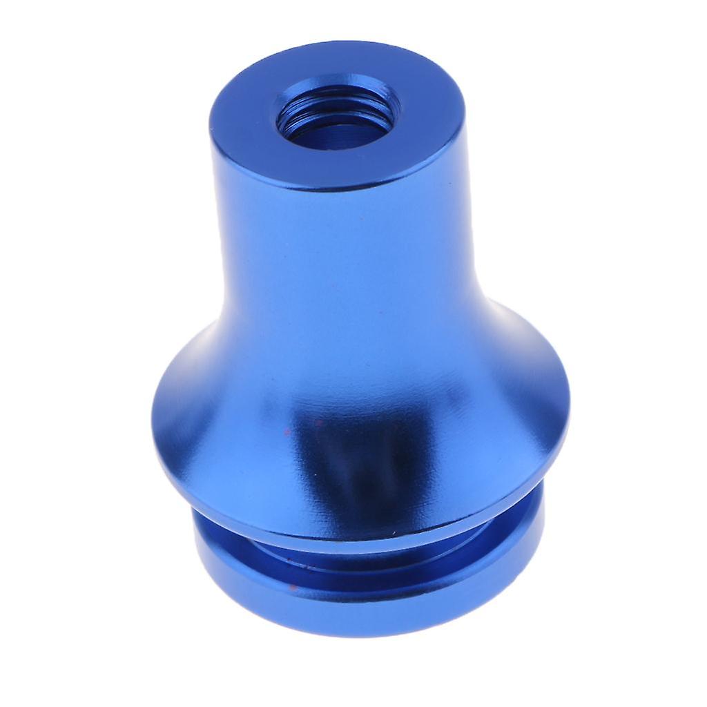 M10 X 1.5 THREAD METAL MANUAL SHIFT KNOB BOOT RETAINER ADAPTER Blue