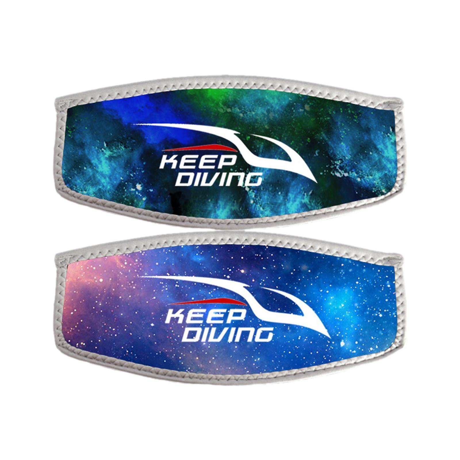 交換用パッド入りマスクストラップカバースキューバダイビングフリーダイブ星空