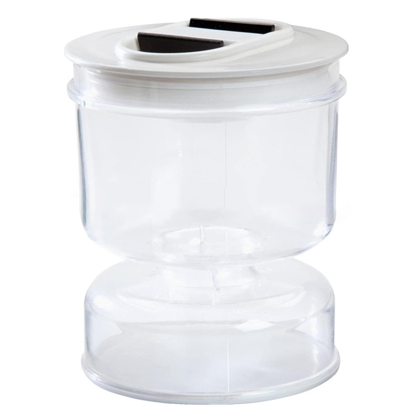 Innovativ Pickle Jar Fine Utførelse Plast Timeglass Design Forseglet Oliven Container For Hjem