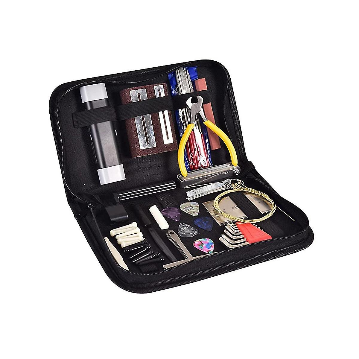 Guitar Repair And Maintenance Tool Kit Measuring String Grinding Gasket String Nail Pick Replacemen