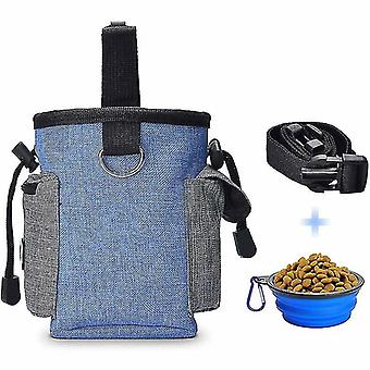 Dog Treat Pouch Bag With Dog Bowl,puppy Dog Training Snack Bag Buil...