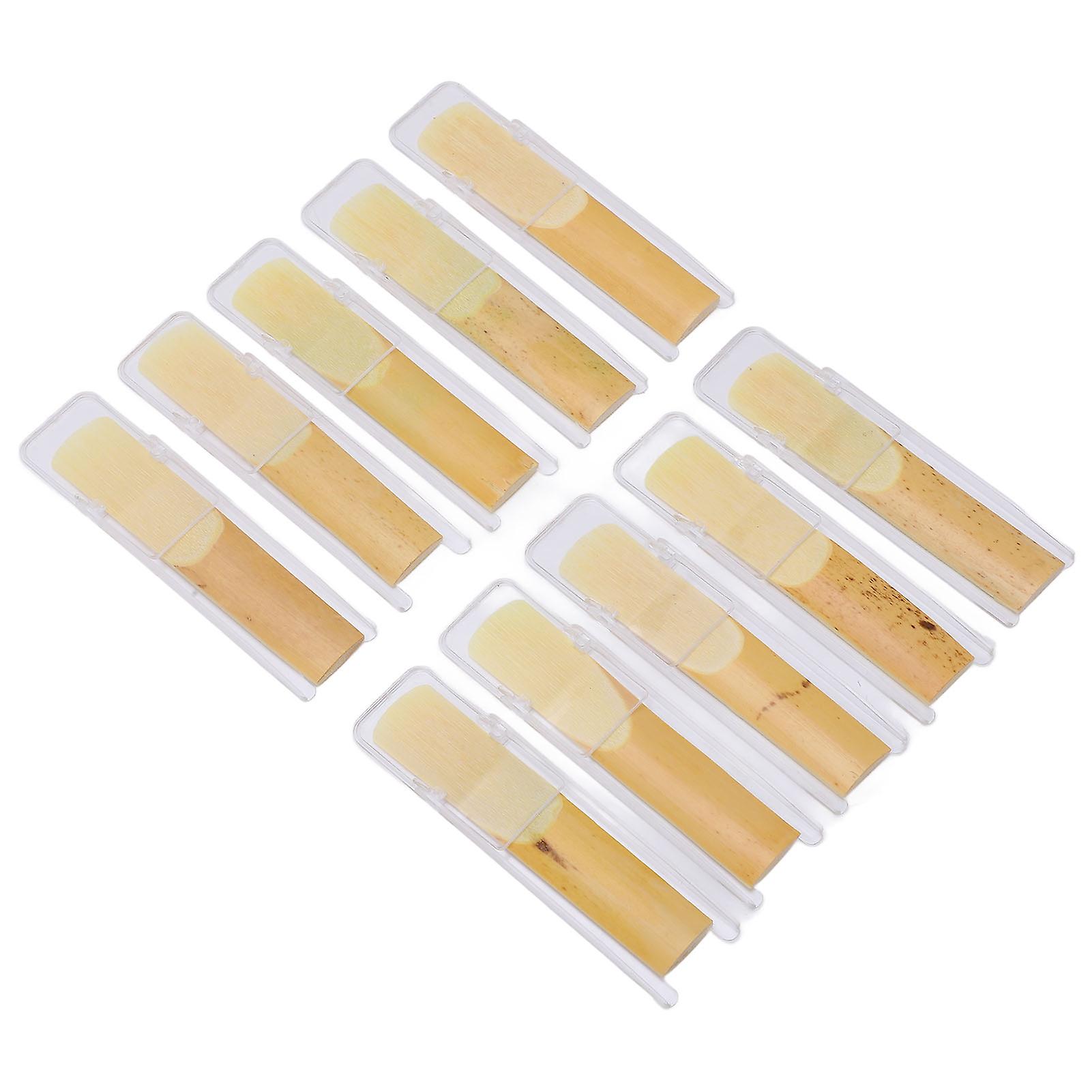 10PCS Tenor Saxophone Reed B Flat Natural Odorless Non Toxic Uncut Saxophone Accessories for Musician