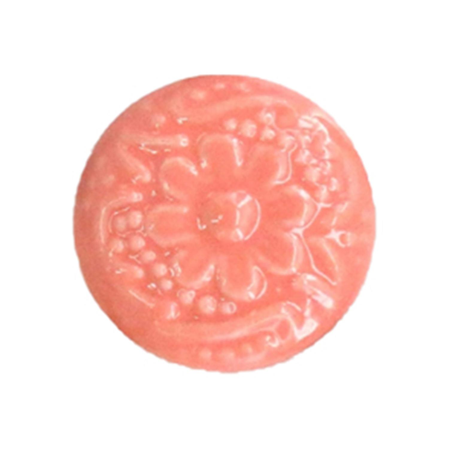 ZHOUBA Retro Embossed Flower Ceramic Single Hole Drawer Cabinet Wardrobe Pull Handle