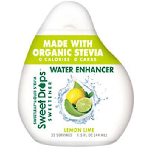 Sweetleaf Στέβια Γλυκός Ενισχυτής Νερού Πτώσης, Λεμόνι Λάιμ 1,5 ουγκιά (Πακέτο των 6)