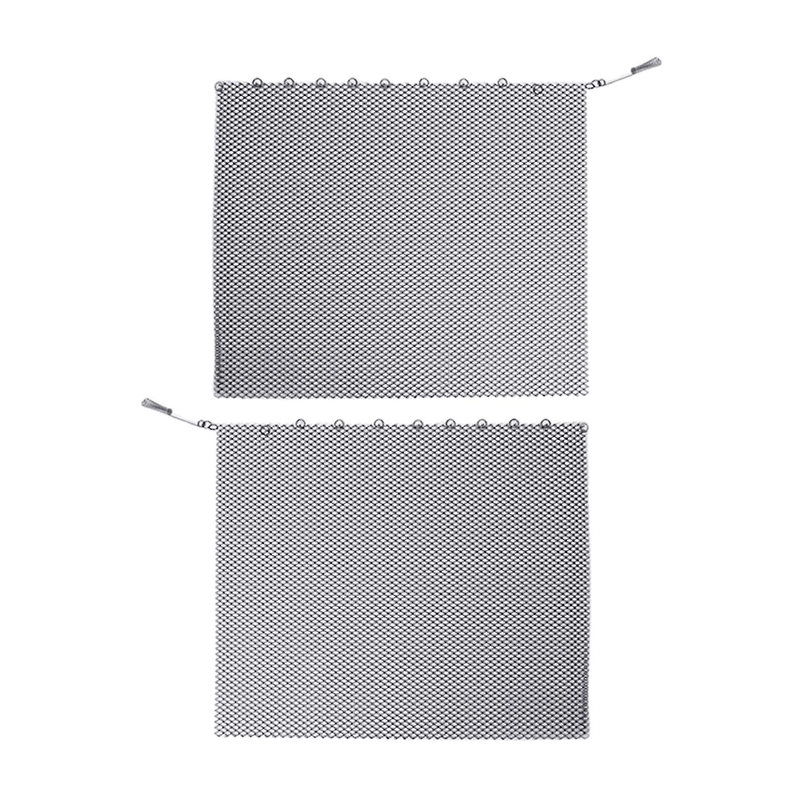 1 Set Fireplace Screen Moisture-resistant Spark Proof Full Coverage Hearth Fireplace Curtain for Living Room